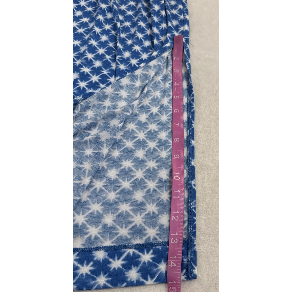 Koolaburra By Ugg Blue & White Tie-Dye Stars Sleeveless Maxi Dress Size Large - Picture 11 of 11